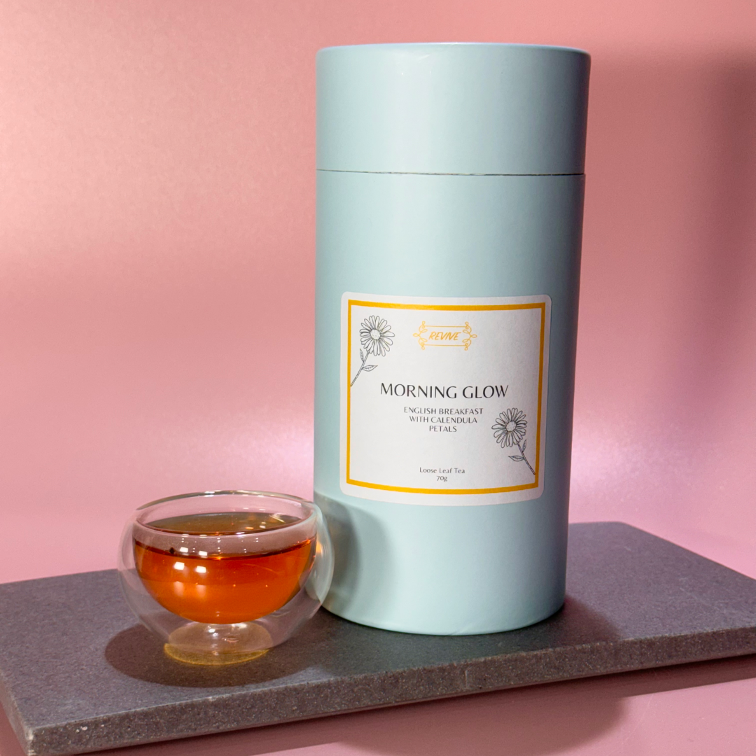 MORNING GLOW - English Breakfast with Calendula Petals