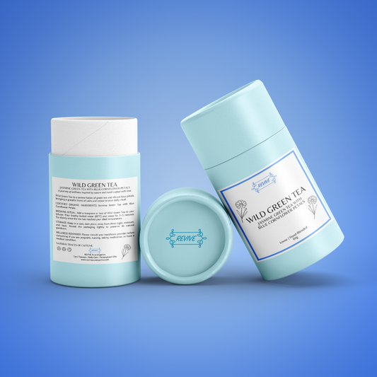 WILD GREEN TEA - Jasmine Green Tea with Blue Cornflower Petals
