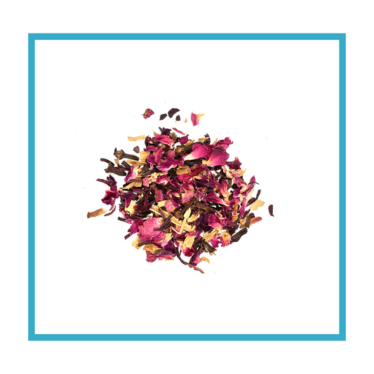 *CLEARANCE* RUBY PETALS - Cleanse and Purify Organic Herbal Tea Blend (CAFFEINE FREE)